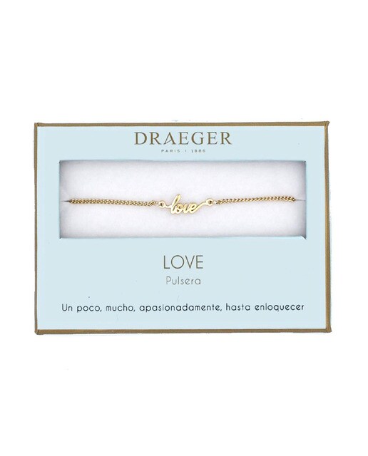 Pulseira dourada Love sem níquel Dourado-1