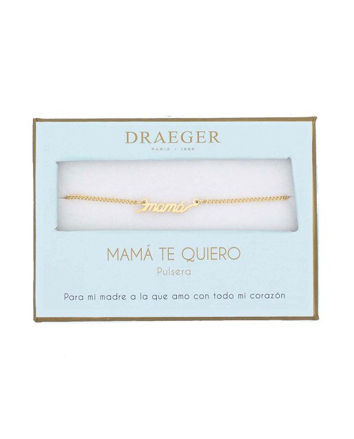 Pulseira dourada Mamã sem níquel Dourado-1