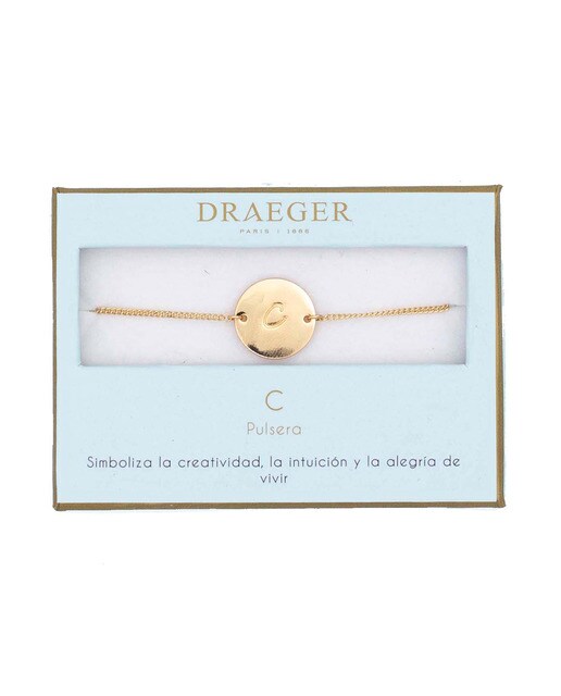 Pulseira dourada C sem níquel Dourado-1