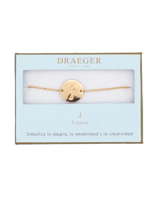 Pulseira dourada J sem níquel Dourado-1