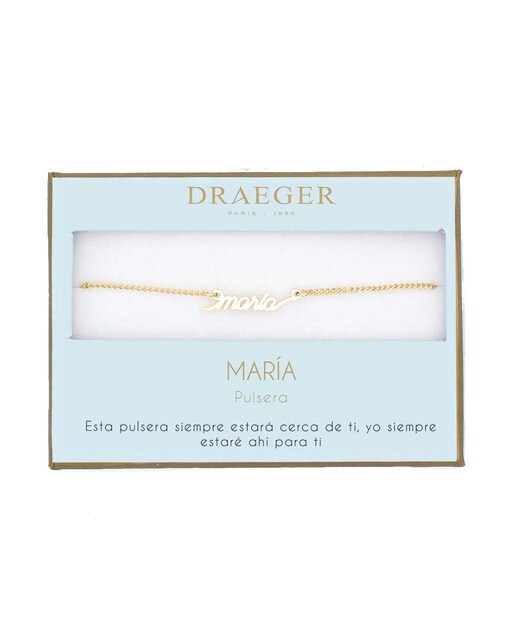 Pulseira dourada María sem níquel Dourado-1