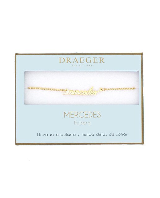 Pulseira dourada Mercedes sem níquel Dourado-1