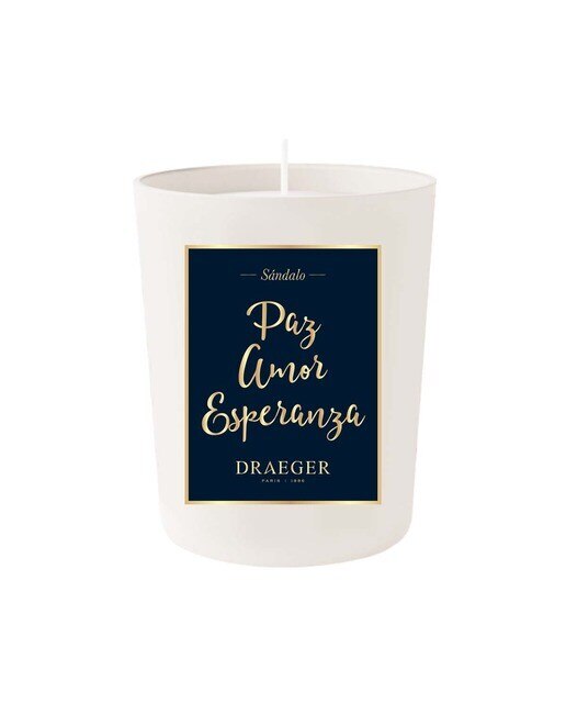 Vela Fragrância Sândalo Paz Amor Esperança 2