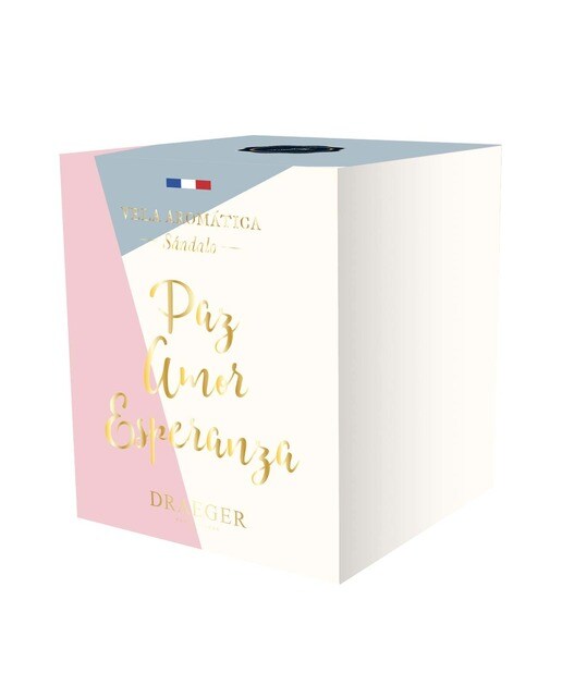 Vela Fragrância Sândalo Paz Amor Esperança 3