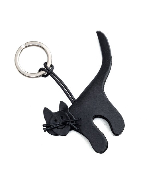 Porta-chaves Gato - Preto Preto-1