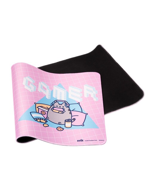 Protetor de Mesa XI Pusheen 80x35x0,4 Rosa Rosa / Azul-3