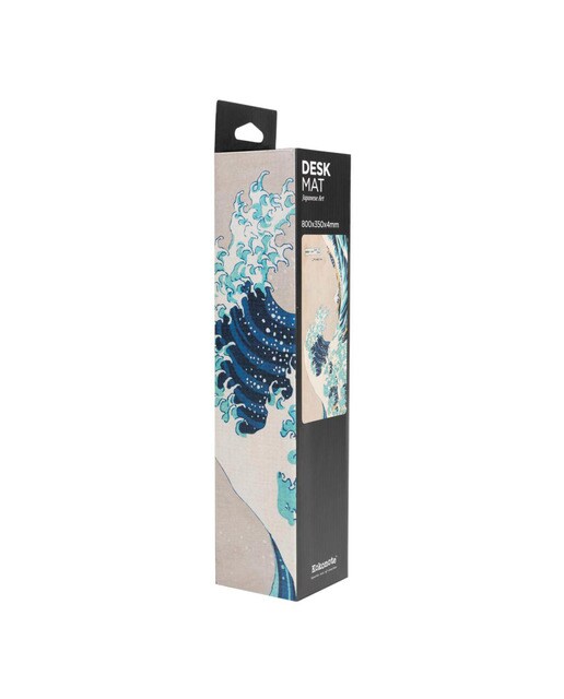 Tapete de rato Xl Japanese Art 80x35x0,4 Azul Azul / Bege-3