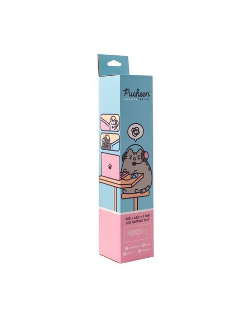 Protetor de mesa Xxl Con Luz Led Pusheen 90x40x0,4 Rosa Rosa / Castanho-3