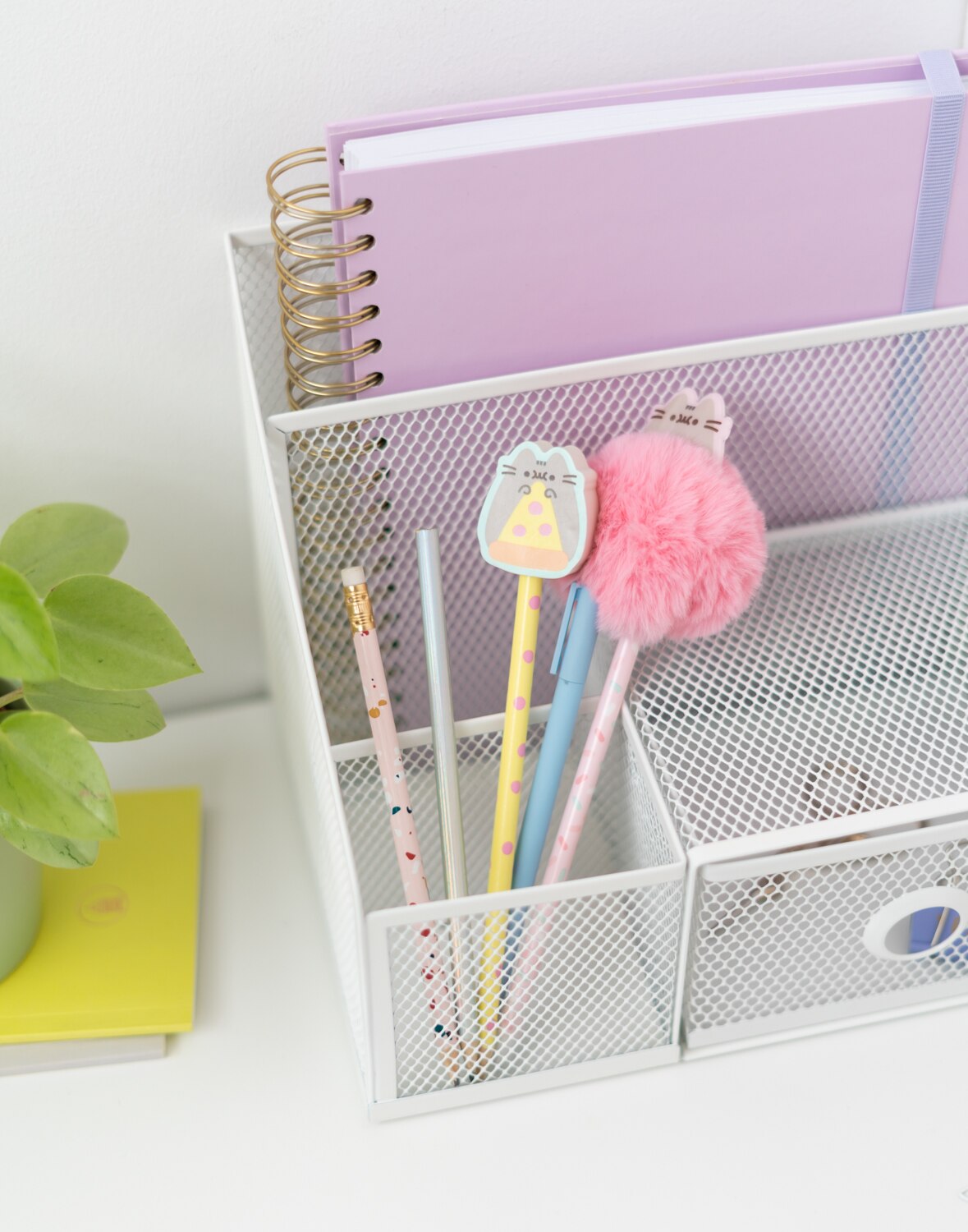 Conjunto de Escrita Pusheen 25x15x2 Rosa Rosa / Verde-8