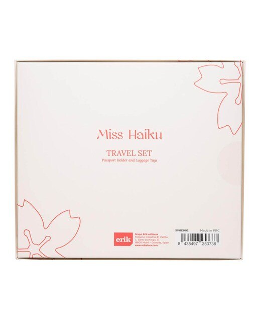 Conjunto de Viagem Miss Haiku 21x18,1x2 Branco Branco / Laranja-2