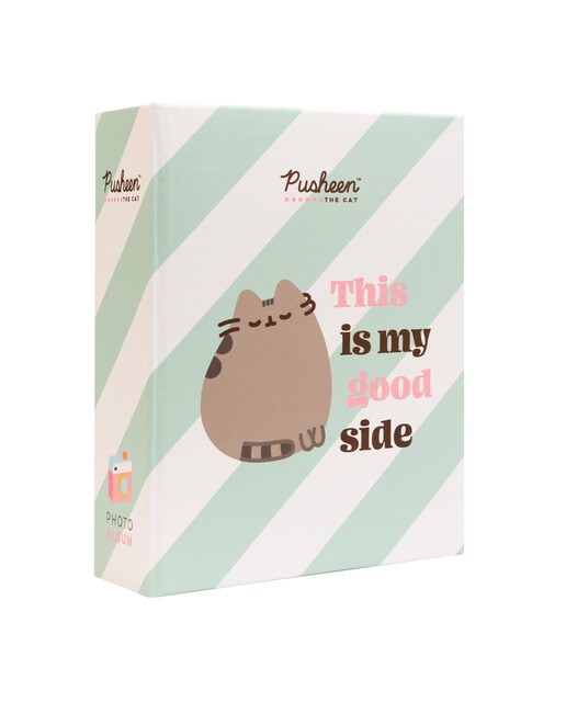 Álbum de Fotos 100 Bolsos Pusheen The Cat 10x15 cm - Branco/Verde Verde-1