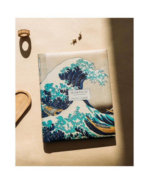 Álbum Foto 30 Páginas Autoadesivas Hokusai 24x32 cm - Azul e Cinzento Azul / Cinzento-7