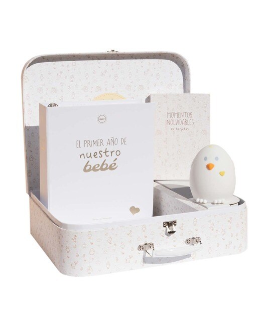 Conjunto de Presente Eggie Welcome Home - Branco e Bege Branco/Bege-1