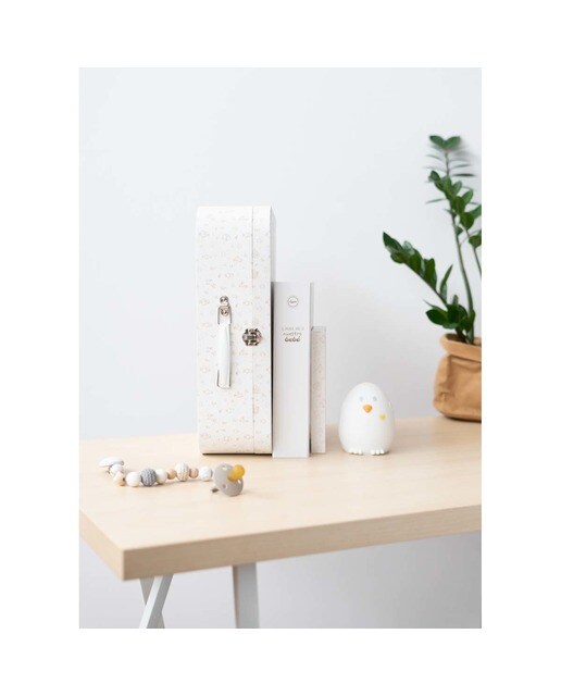 Conjunto de Presente Eggie Welcome Home - Branco e Bege Branco/Bege-7