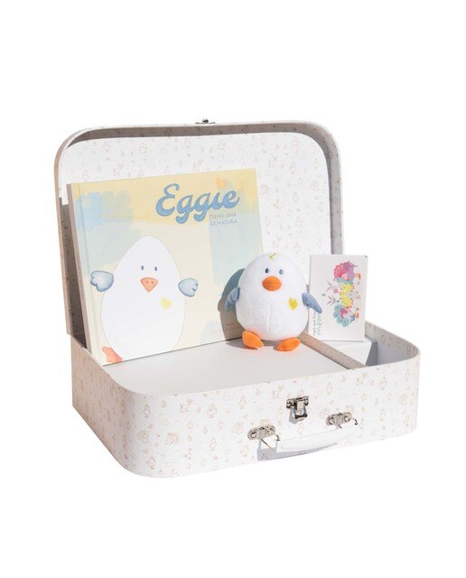 Imagem 0 de Conjunto de Presente Eggie e Friends - Branco e Bege