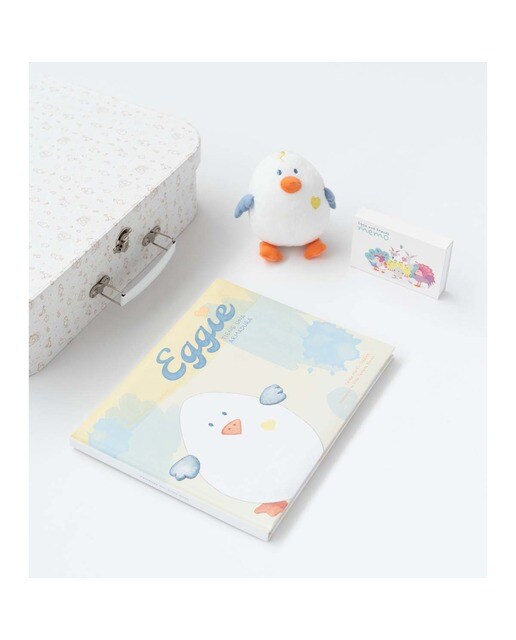 Conjunto de Presente Eggie e Friends - Branco e Bege Branco/Bege-2