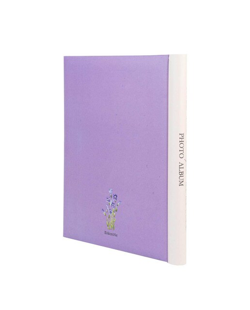 Álbum Foto 30 Páginas Autoadesivas Botanical Wild Flowers, 24x32 cm - Branco Branco / Lilás-2