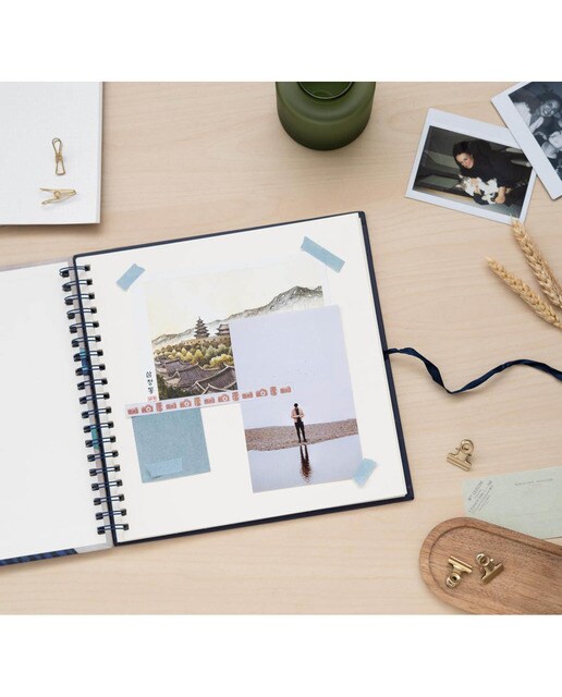 Scrapbook Álbum Fotos 40 Páginas Japanese Art 26x26 cm - Bege Branco / Lilás-6