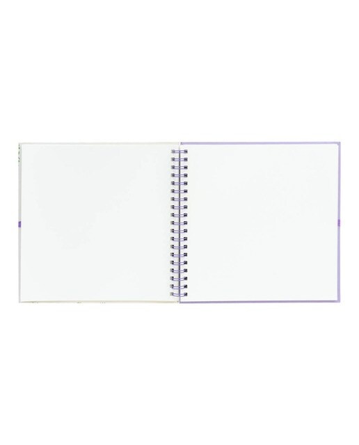 Scrapbook Photo Album 40 páginas Botanical Wild Flowers 26x26 cm - Branco Branco / Verde-3