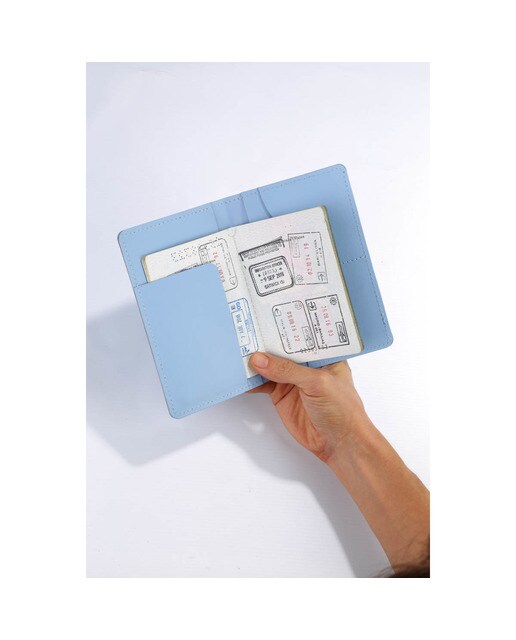 Porta-passaportes plus urban Vacavalinte azul céu 3