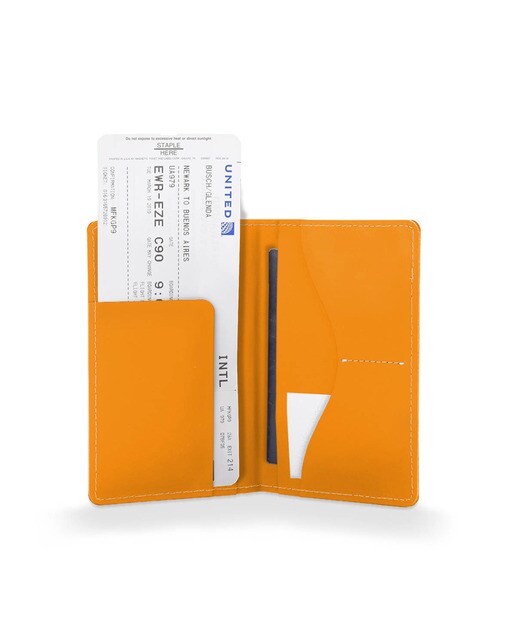 Porta-passaportes plus urban vacavaliente abóbora laranja Laranja-2