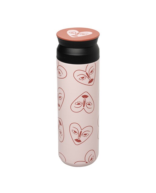 Garrafa térmica de aço inoxidável Crvsh x Kokonote Pink Rosa/Vermelho-1
