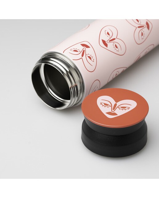 Garrafa térmica de aço inoxidável Crvsh x Kokonote Pink Rosa/Vermelho-3