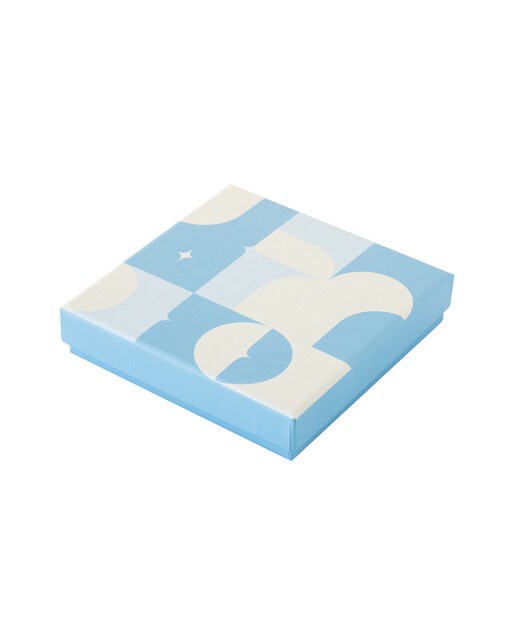 Conjunto de 4 bases para copos Akalia Kokonote azul Azul / Amarelo-2