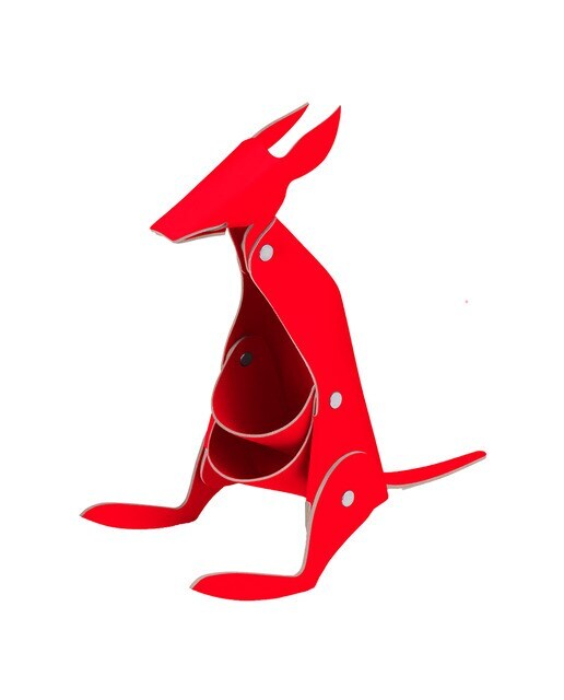 Canguro accesorio de escritorio vacavaliente rojo