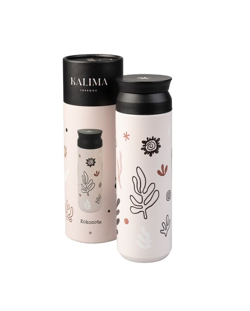 Termo de aço inoxidável Kalima Kokonote cor-de-rosa Rosa / Preto-2