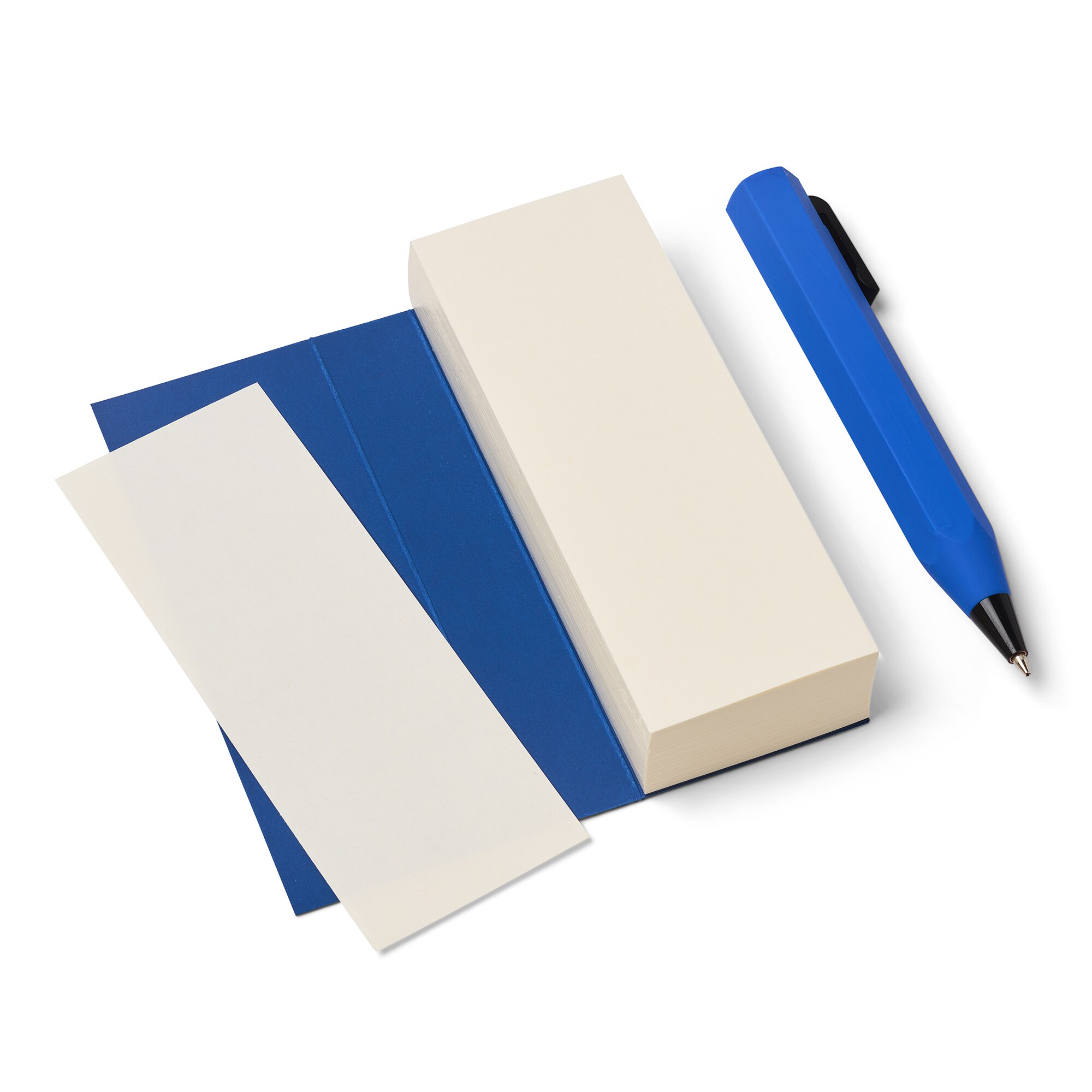 Conjunto de Bolso Completo com Esferográfica Shorty e Bloc Ispira Azul em Formato 11,5*5,5 cm Azul-4