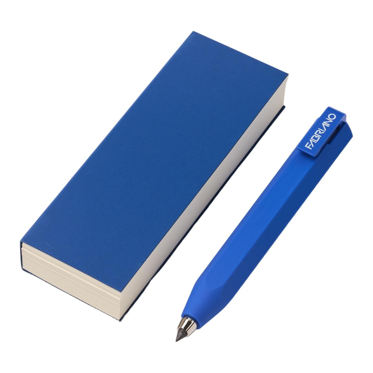 Conjunto de Bolso Completo com Lapiseira Shorty e Bloc Ispira Azul em Formato 11,5*5,5 cm Azul-3