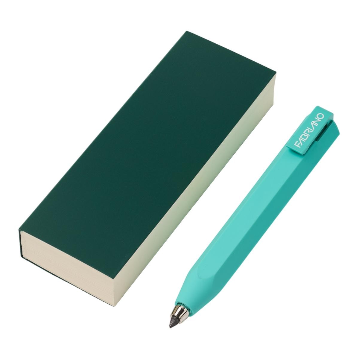 Set de bolsillo completo con portaminas Shorty y bloc Ispira verde en formato 11,5*5,5 cm Verde-3