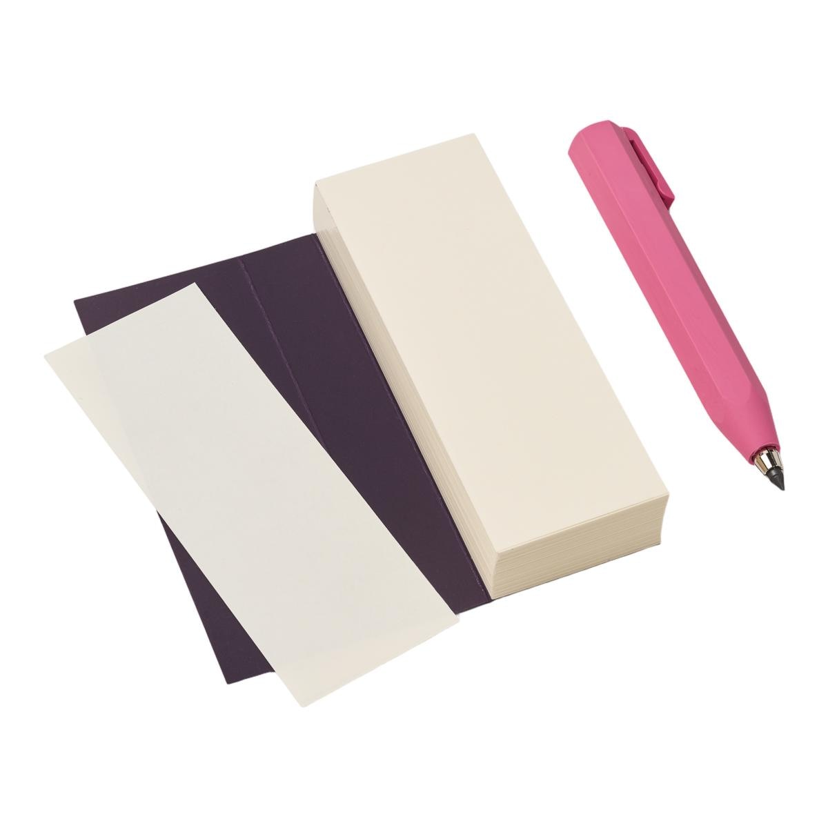 Conjunto de Bolso Completo com Lapiseira Shorty e Bloc Ispira Violeta em Formato 11,5*5,5 cm Violeta-4