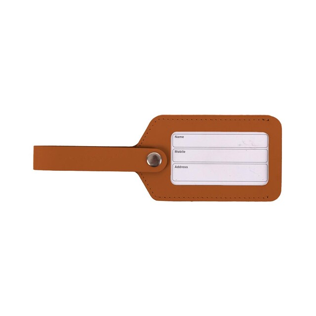 Imagen 0 de Etiqueta para maleta con ventana vacavaliente marrón