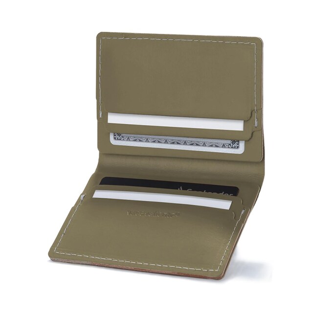 Imagen 0 de Tarjetero doble vacavaliente oliva