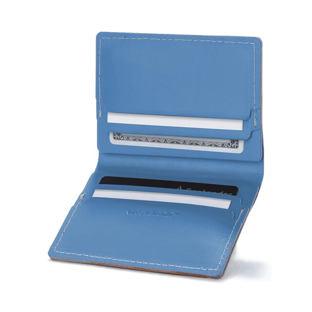 Imagen 0 de Tarjetero doble vacavaliente azul claro
