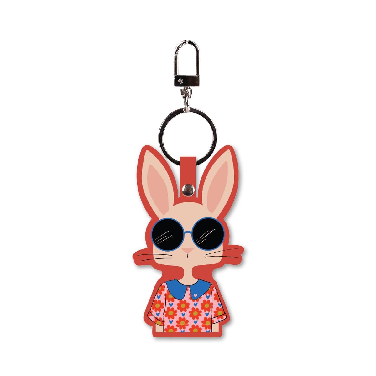 Llavero Charm Mariisore Bunny Hipster vacavaliente 1