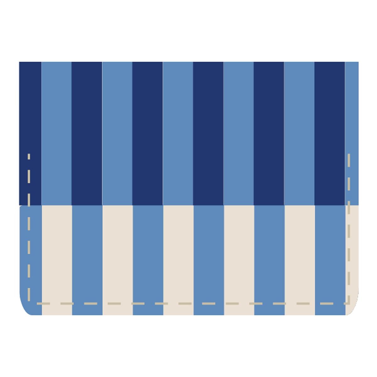 Imagem 0 de Porta-cartões Duplo Vacavaliente às Riscas Azul