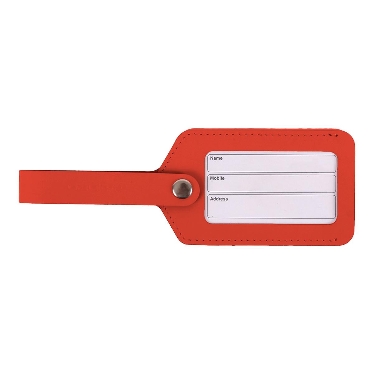 Imagem 0 de Etiqueta para Mala com Janela Vacavaliente Vermelho Clay