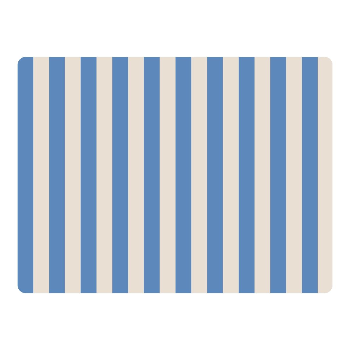 Imagen 0 de Individual rectangular Vacavaliente rayas azul