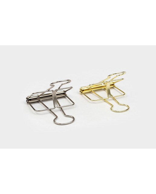Pinças de Aço 51mm - Dourado Prata-3
