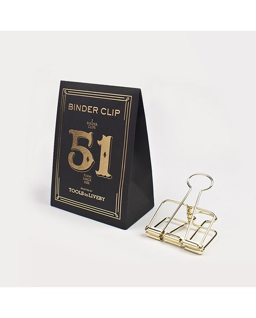 Pinças de Aço 51mm - Prateado Dourado-1