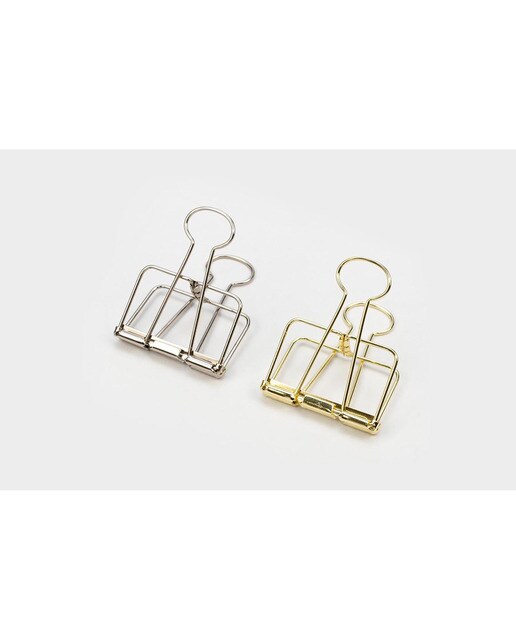 Pinças de Aço 51mm - Prateado Dourado-4