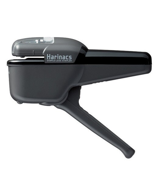 Grapadora sin grapas Kokuyo HARINACS HANDY 10 hojas negra Negro-3