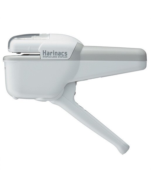 Grapadora sin grapas Kokuyo HARINACS HANDY 10 hojas blanca Blanco-3