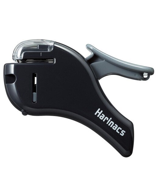 Grapadora sin grapas Kokuyo HARINACS ALPHA 5 hojas negra Negro-2