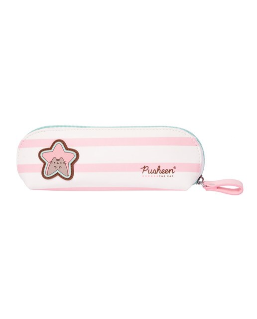 Estojo Pusheen Rose Collection 21x9x12 Rosa Rosa / Branco-1
