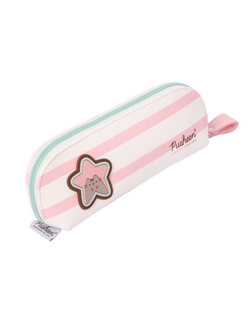 Estojo Pusheen Rose Collection 21x9x12 Rosa Rosa / Branco-3