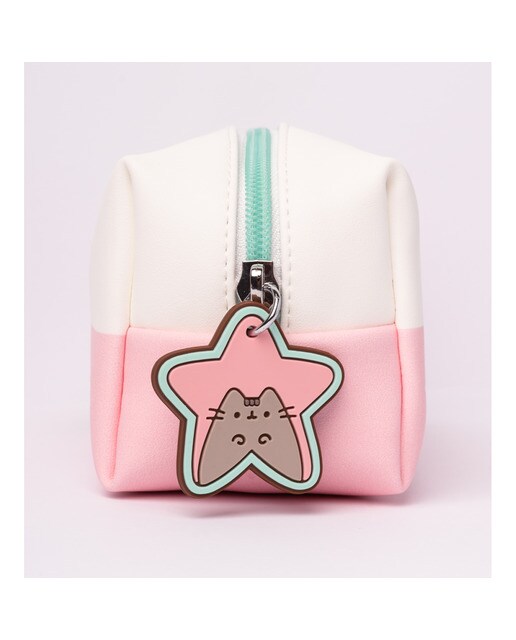 Nécessaire de Maquilhagem Pusheen 20x9x10 Rosa Rosa / Branco-3